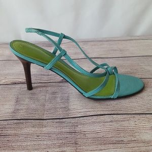 Lauren Ralph Lauren Turquoise Strappy Heels